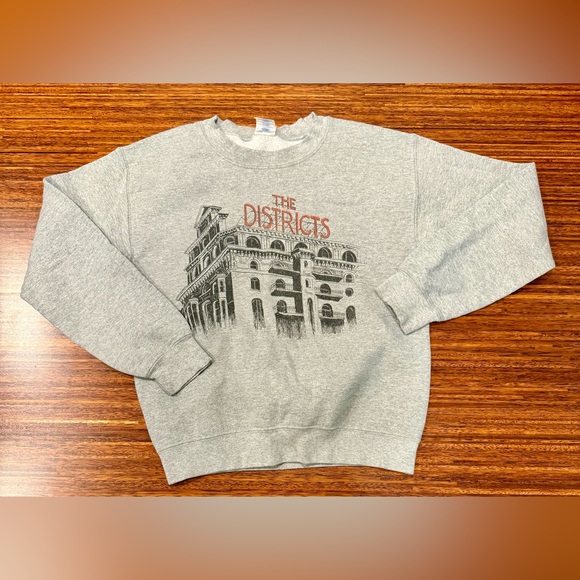 Gildan Other - The Districts indie rock band merch crewneck sweatshirt Gildan gray size small